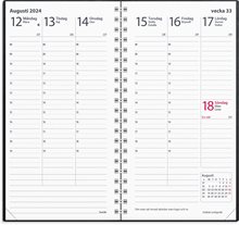 Kalender 2024 Interplano II svart skinn