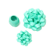 Set med presentrosetter och presentband, Aqua
