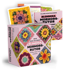 Blommiga mormorsrutor - Bok och 50 kort: Virka, mixa och matcha